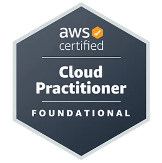AWS Certified Cloud Practitioner badge
