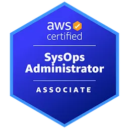 AWS Certified SysOps Administrator Associate badge